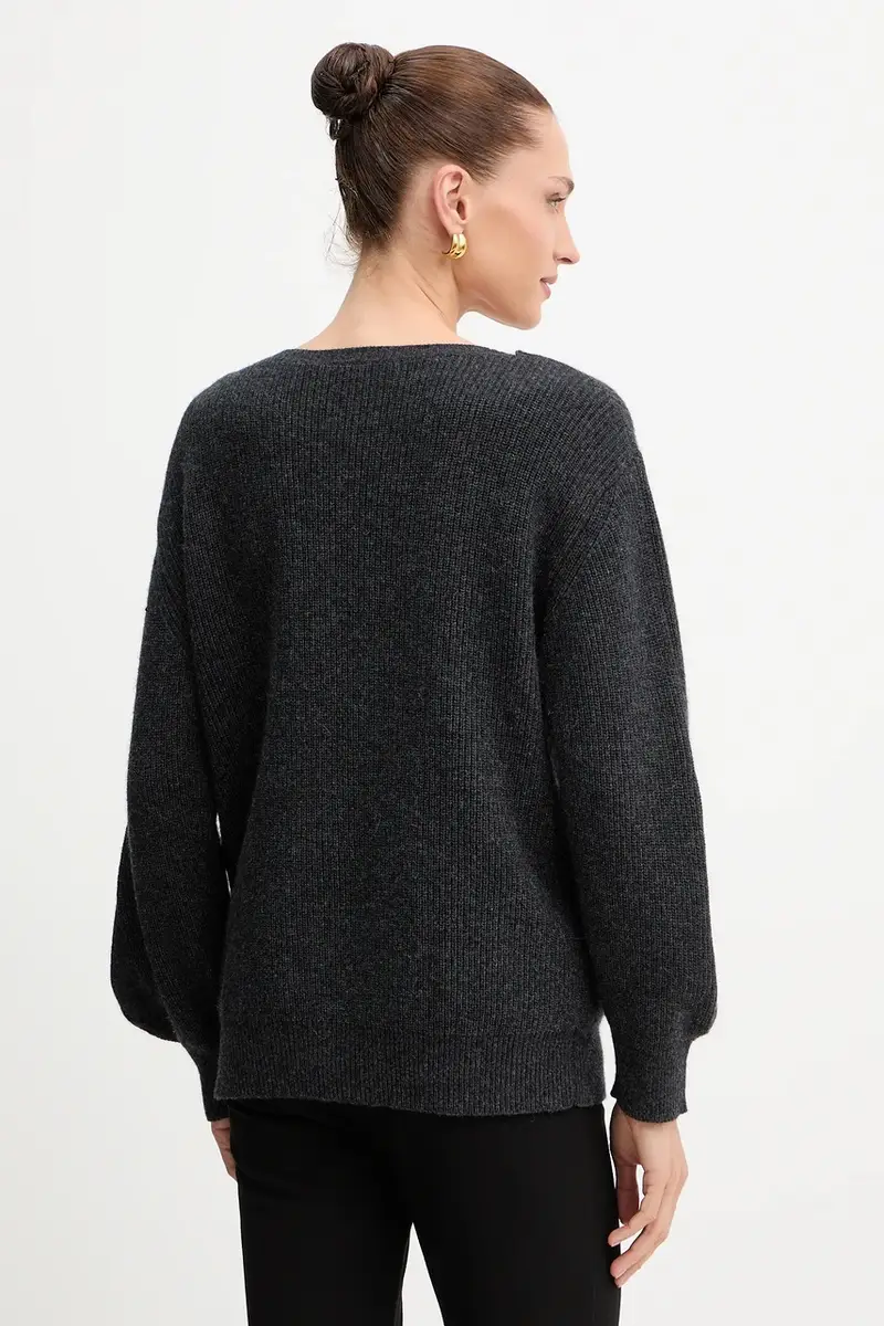 maglione con lana colore grigio A25CPMGG0401 miniatura 3