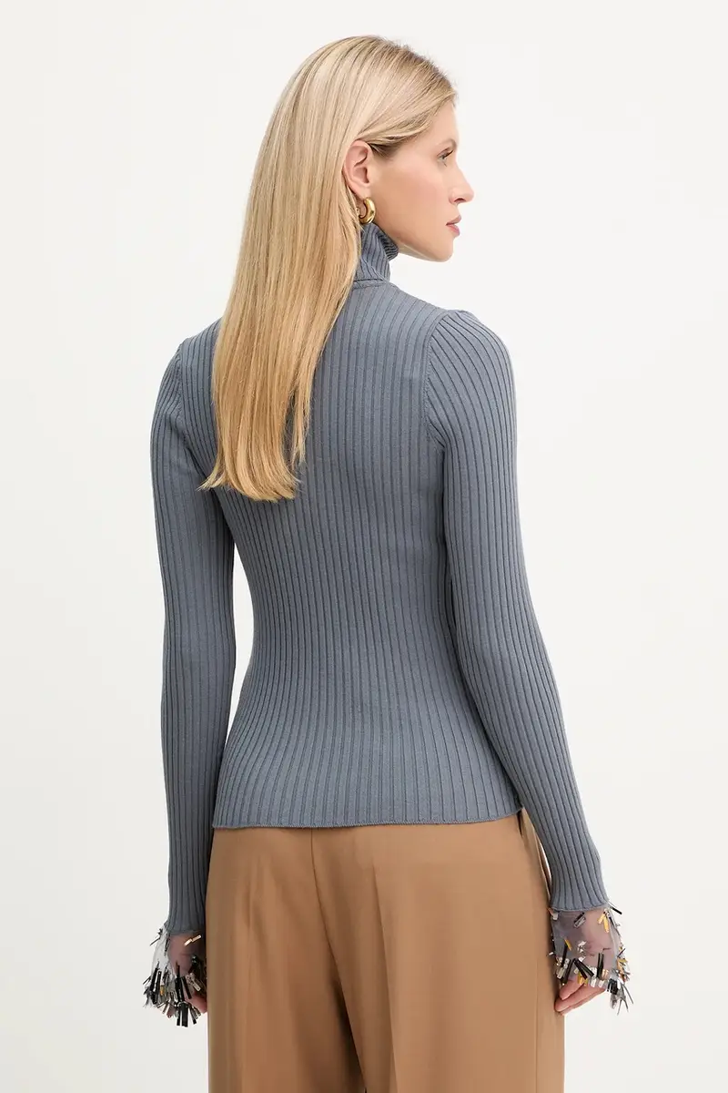 maglione donna colore grigio A25CPMGP0401 miniatura 3