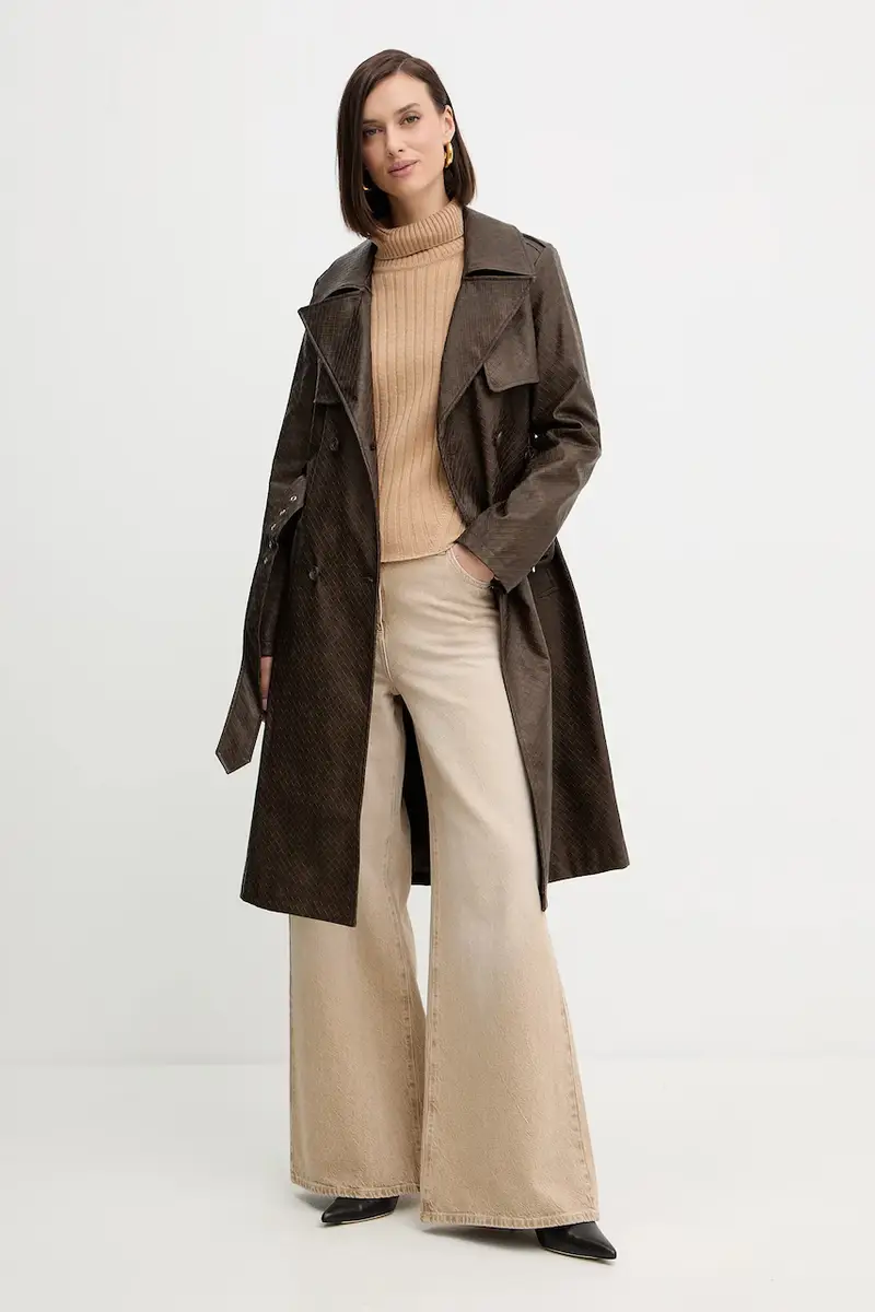 maglione in lana donna colore beige A25CPMGG08S1 miniatura 2