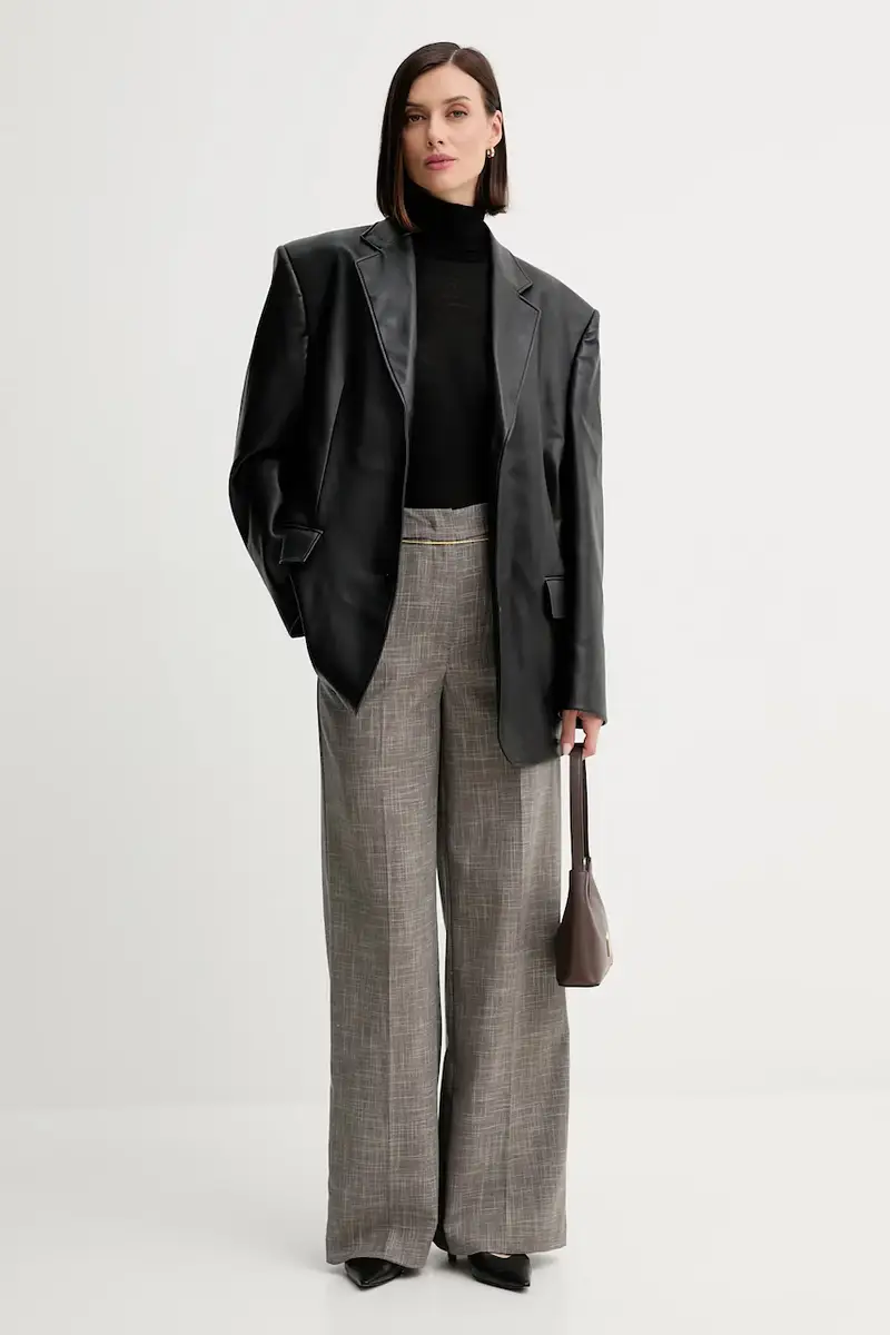 maglione in lana donna colore nero A25CPMGE0201 miniatura 2