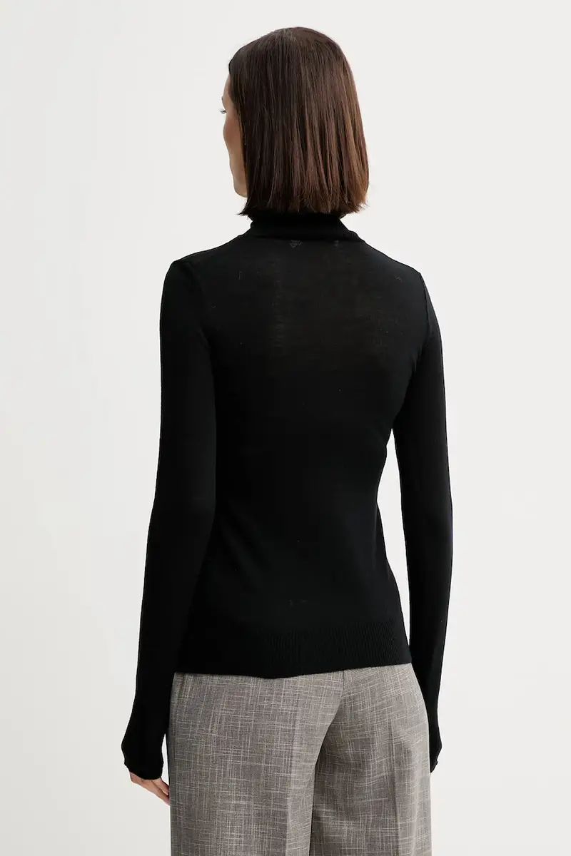 maglione in lana donna colore nero A25CPMGE0201 miniatura 3