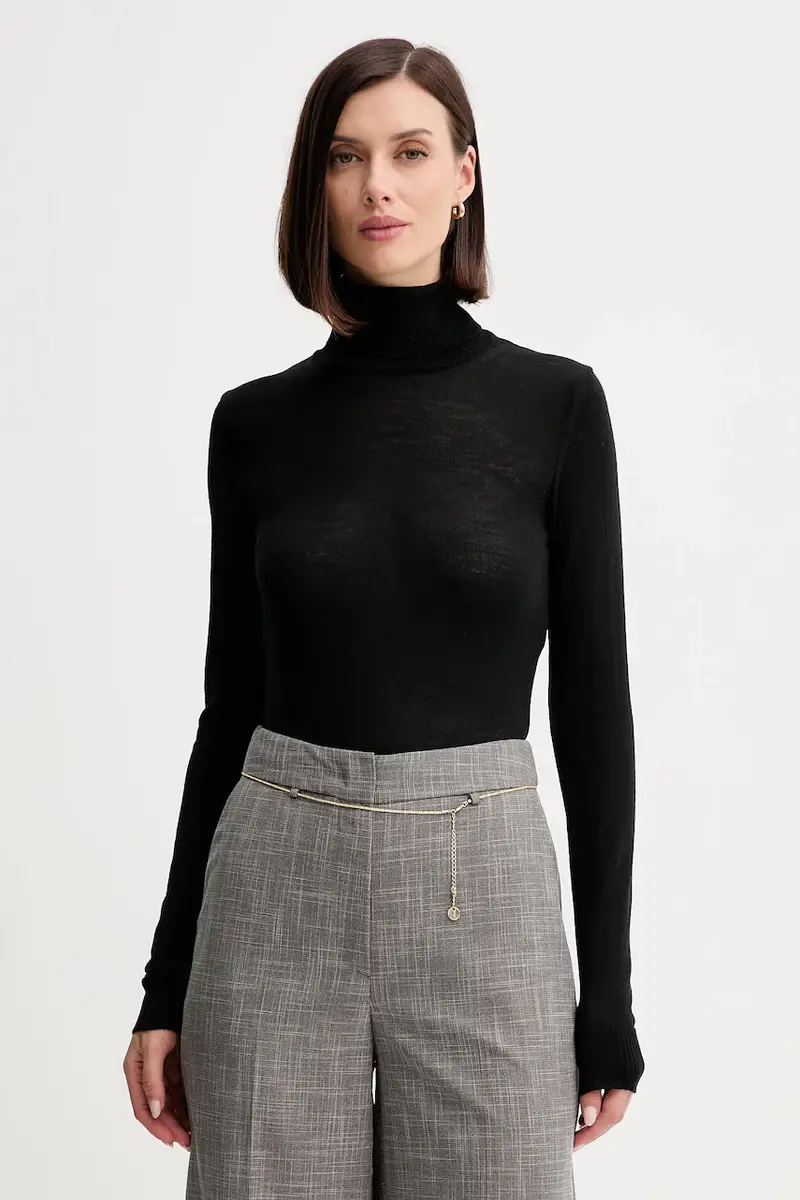 maglione in lana donna colore nero A25CPMGE0201