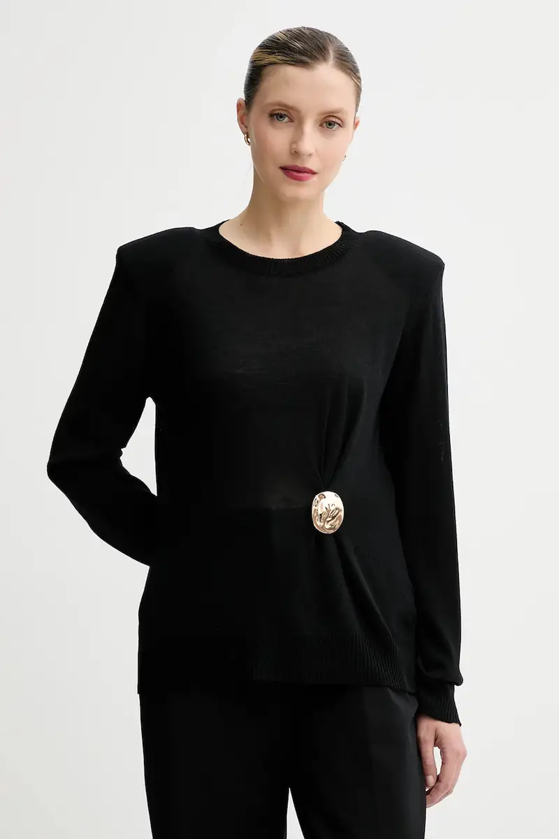 maglione in lana donna colore nero A25CPMGE0301