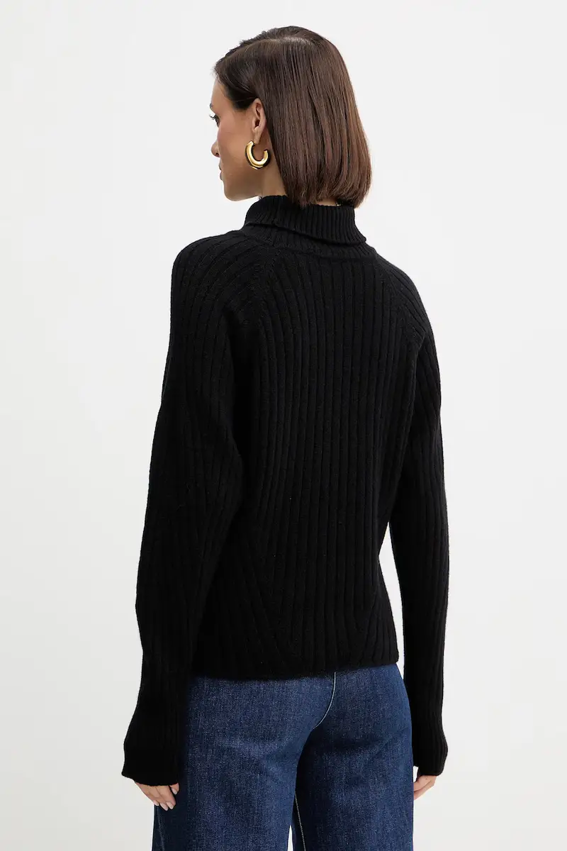 maglione in lana donna colore nero A25CPMGG08S1 miniatura 3