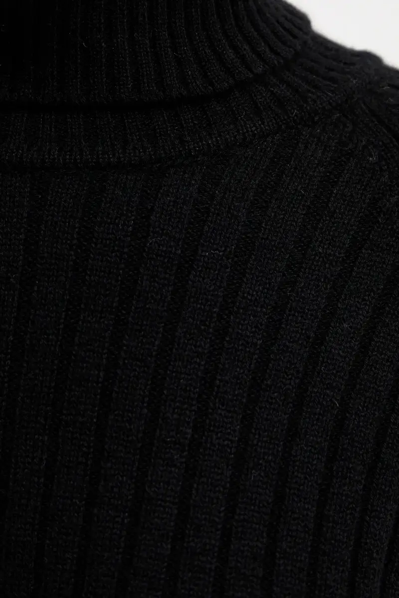 maglione in lana donna colore nero A25CPMGG08S1 miniatura 5