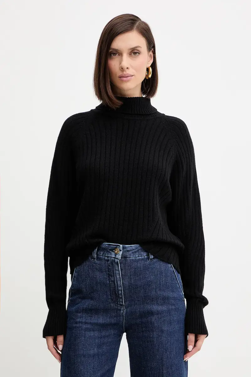 maglione in lana donna colore nero A25CPMGG08S1