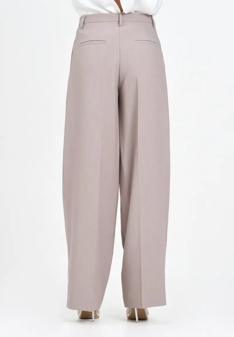 SIMONA CORSELLINI Pantalone elegante beige da donna miniatura 3