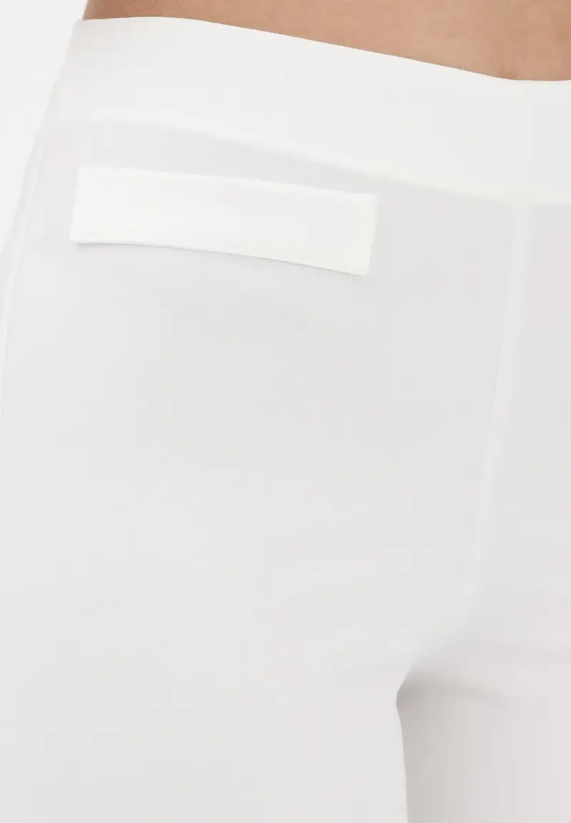 Pantalone elegante bianco da donna miniatura 3