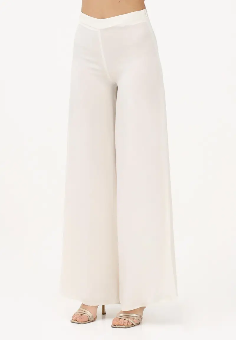 Pantalone elegante panna da donna