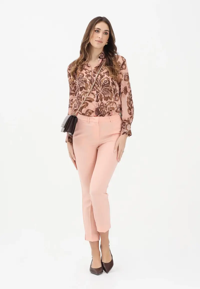 Pantalone elegante rosa da donna miniatura 2