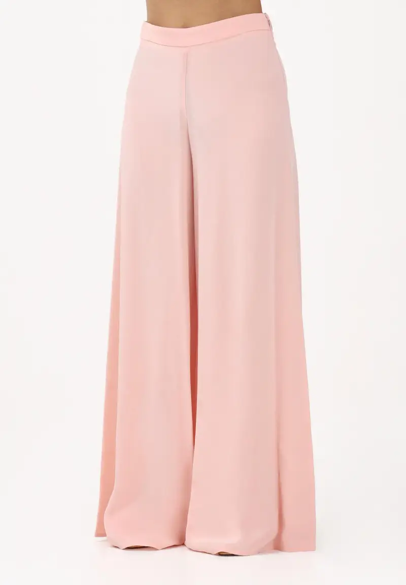 Pantalone elegante rosa da donna