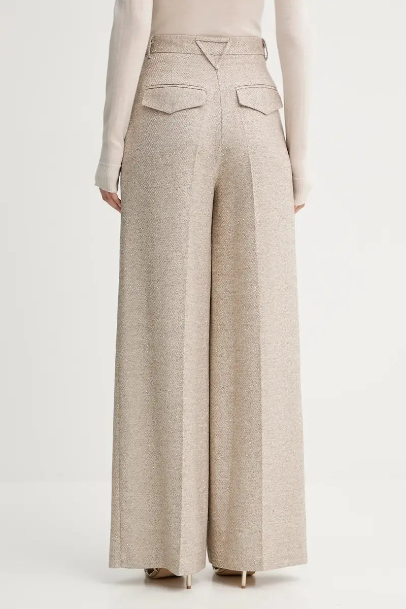 pantaloni donna colore beige A25CPPA01302 miniatura 3