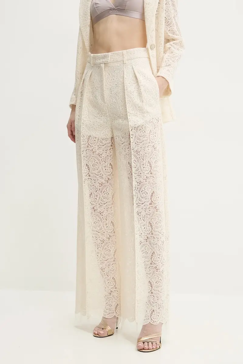 pantaloni donna colore beige P25CPPA013