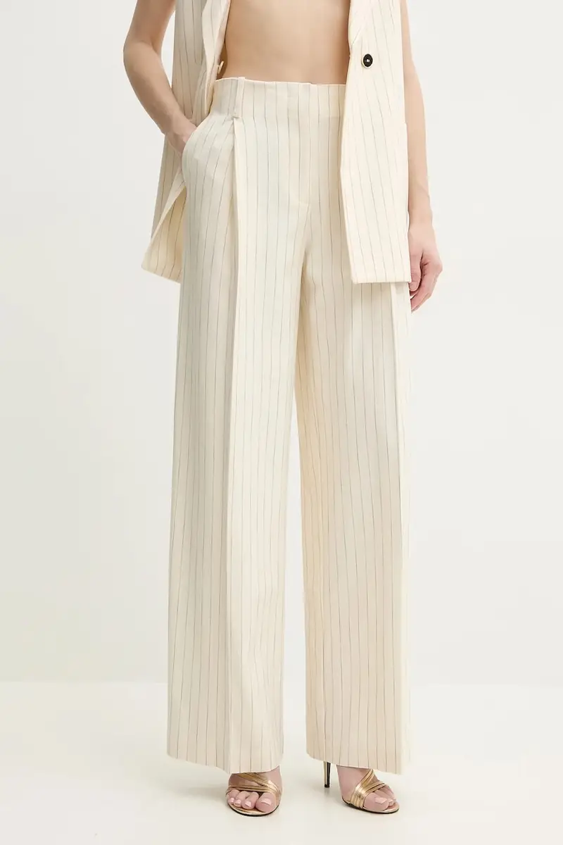 pantaloni donna colore beige P25CPPA019