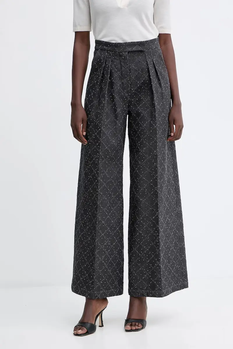 pantaloni in cotone donna colore grigio A25CPPA01001