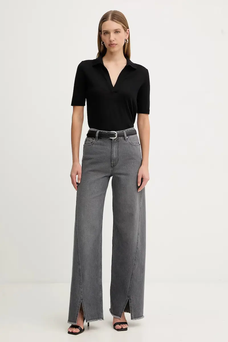 SIMONA CORSELLINI Polo Donna Nero 3847052 miniatura 2