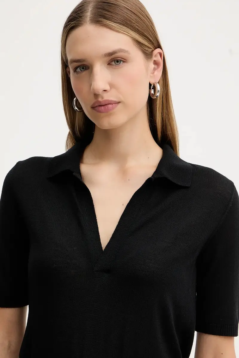 SIMONA CORSELLINI Polo Donna Nero 3847052 miniatura 4