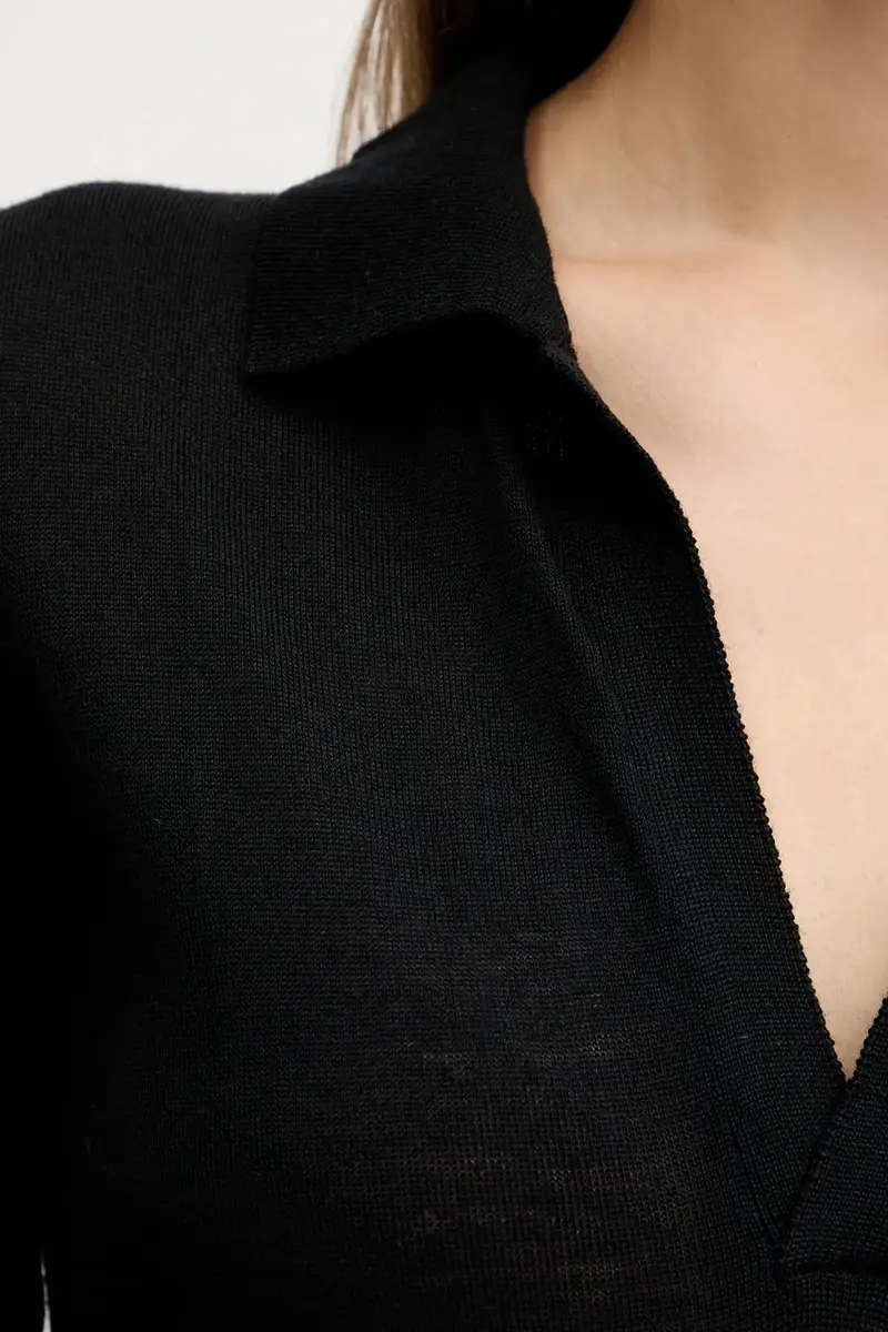 SIMONA CORSELLINI Polo Donna Nero 3847052 miniatura 5