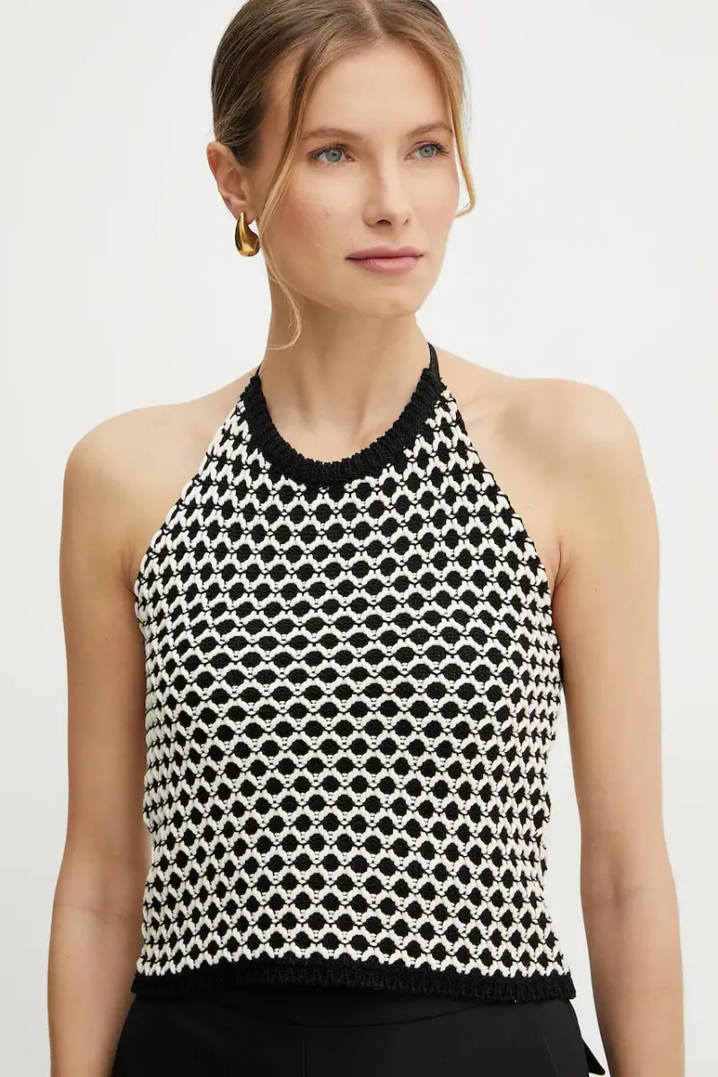 SIMONA CORSELLINI Top Donna Nero 3335670 miniatura 4