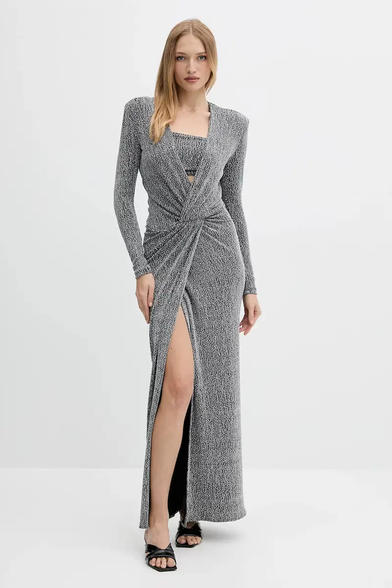 vestito colore argento A25CEAB10201