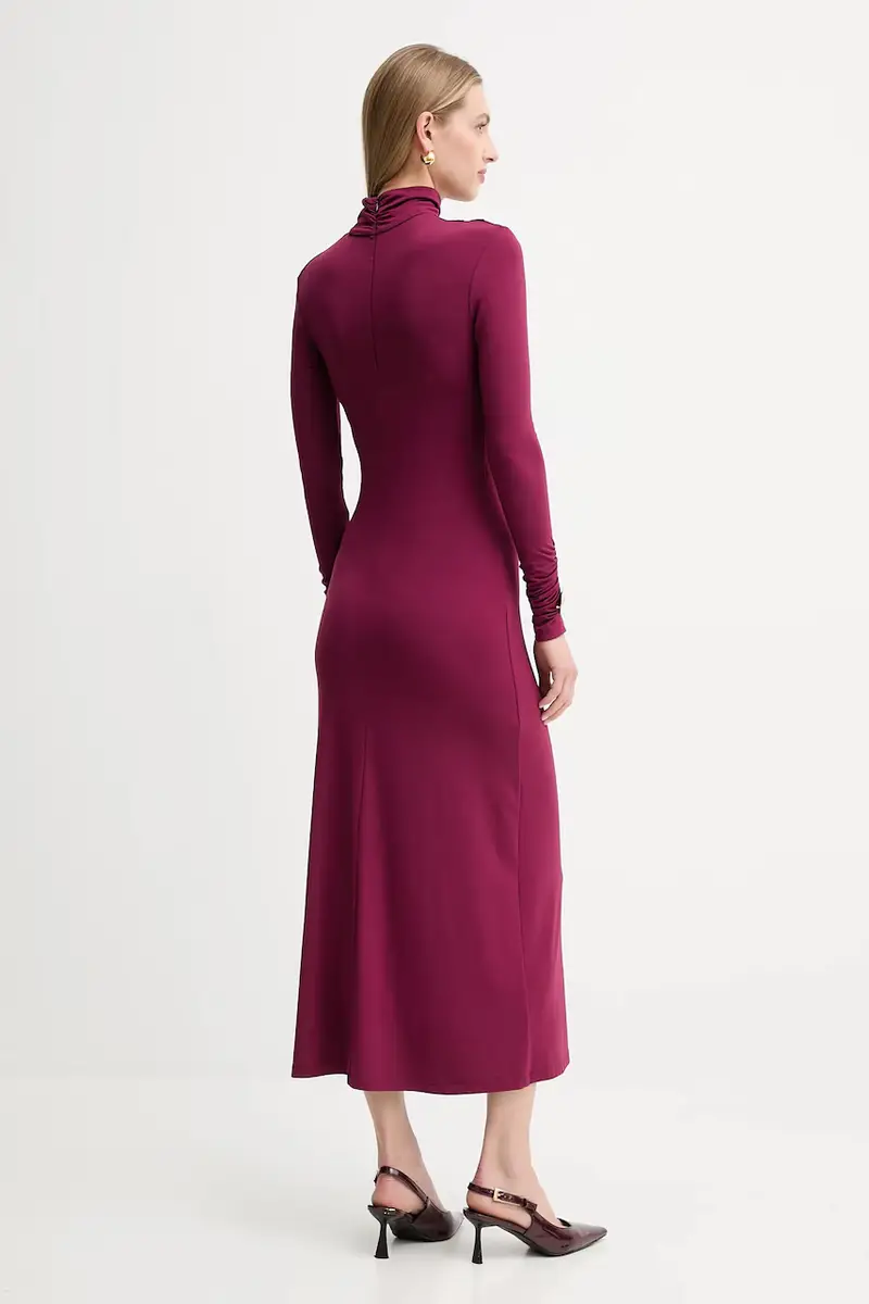 vestito colore granata A25CPAB00601 miniatura 3