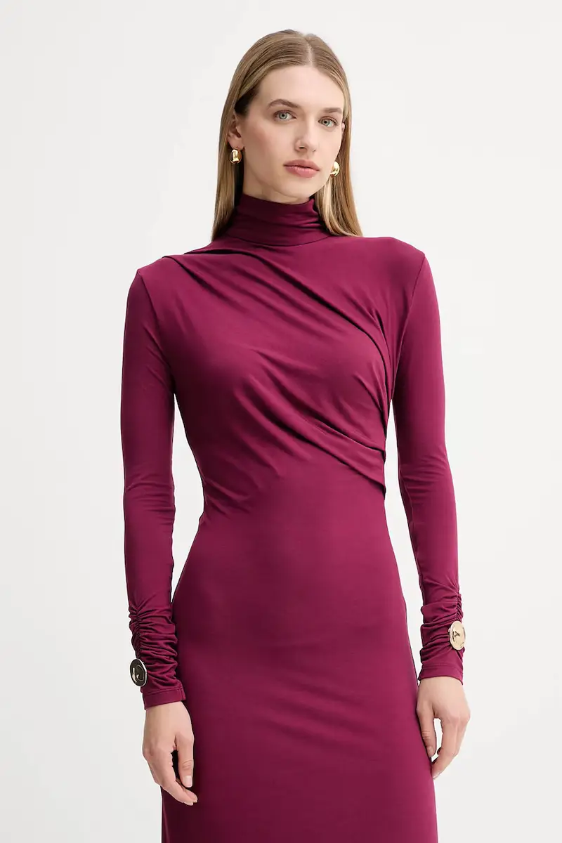 vestito colore granata A25CPAB00601 miniatura 4