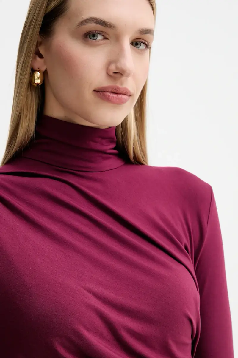 vestito colore granata A25CPAB00601 miniatura 5