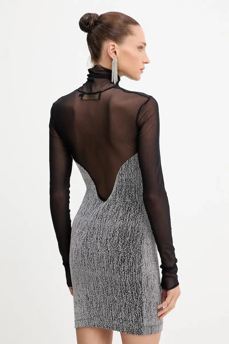 vestito colore nero A25CEAB10601 miniatura 3