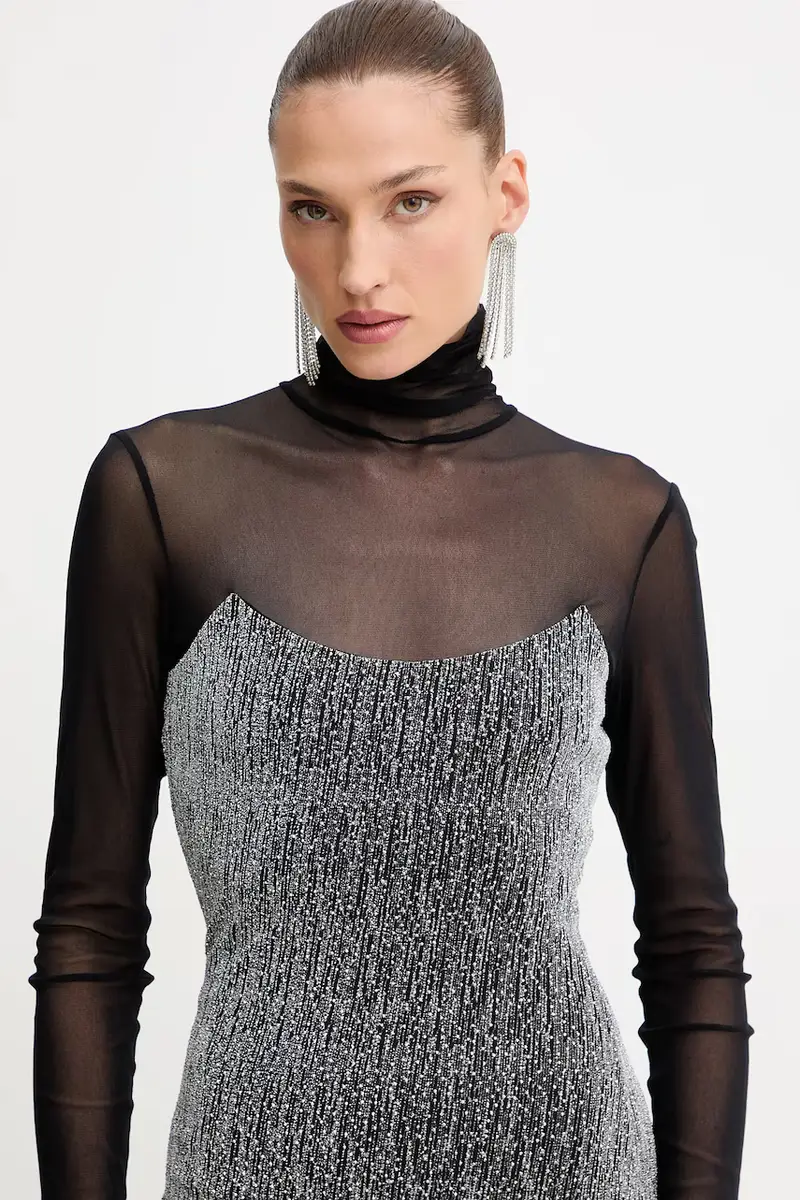 vestito colore nero A25CEAB10601 miniatura 4