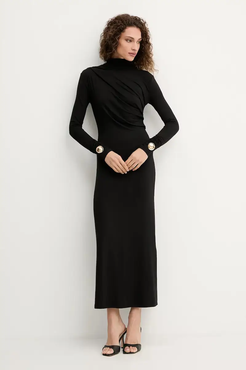 vestito colore nero A25CPAB00601 miniatura 2