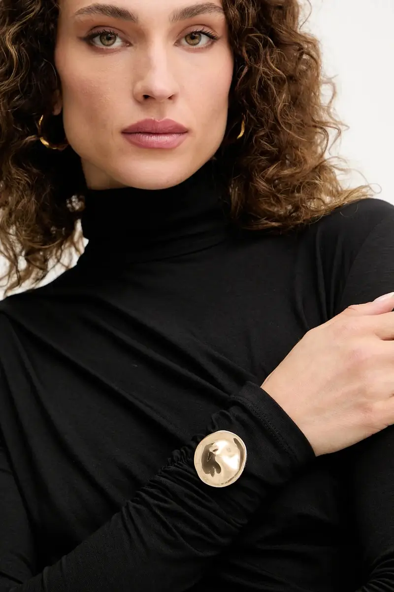 vestito colore nero A25CPAB00601 miniatura 4