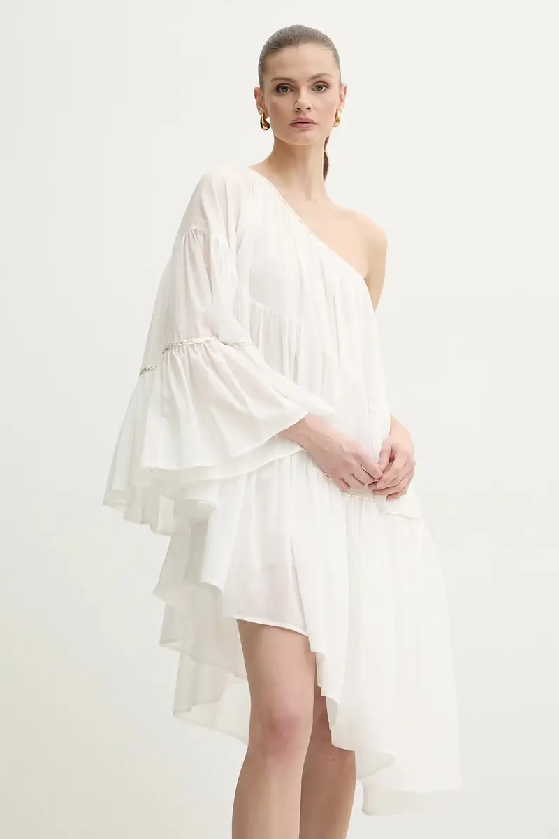 vestito in cotone colore bianco P25CPAB045