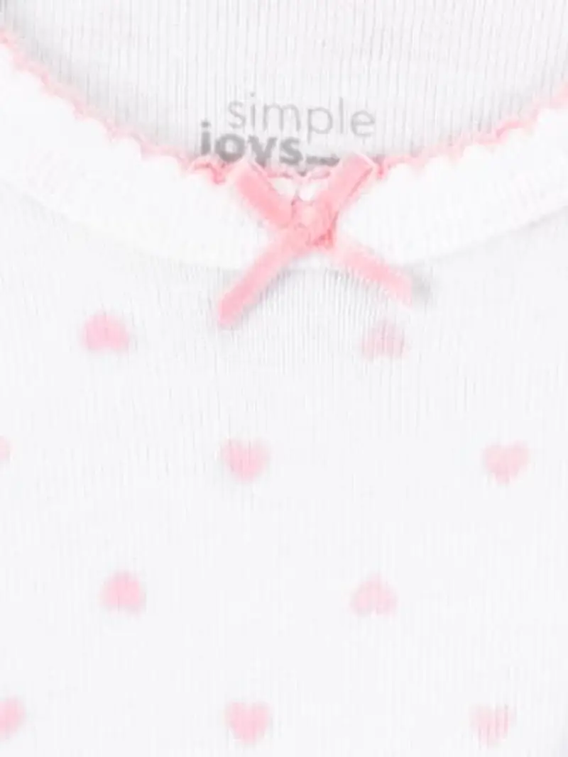 Simple Joys by Carter's Set Body (A Maniche Lunghe e Corte) e Pantaloni, 6 Pezzi Bimba miniatura 2
