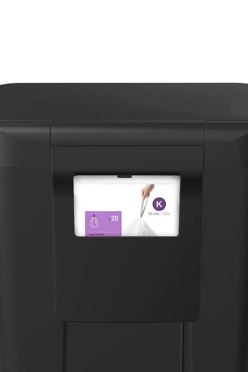 cestino dei rifiuti 45 L colore nero miniatura 3