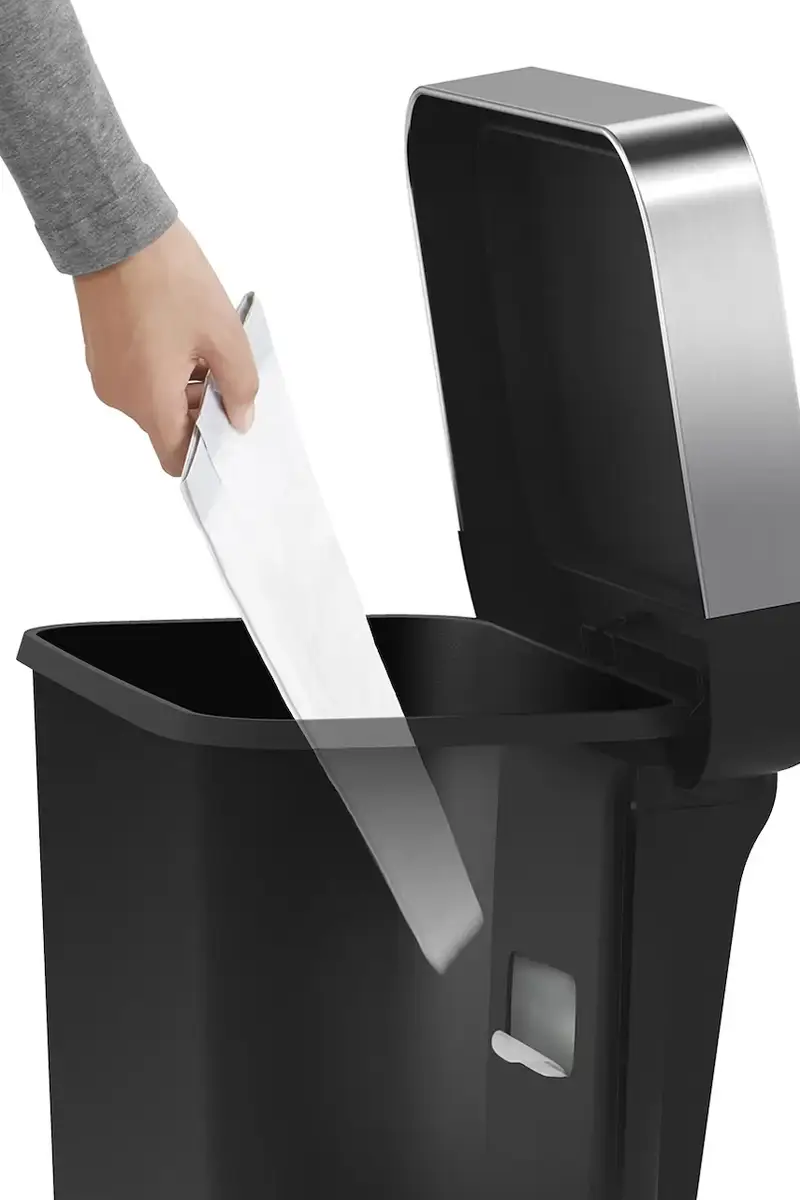 cestino dei rifiuti 45 L colore nero miniatura 4