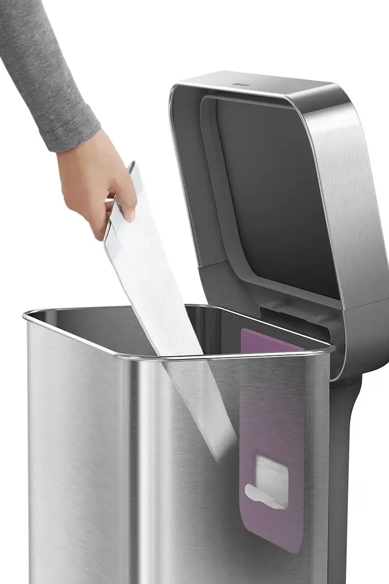 cestino dei rifiuti 45 L Grigio miniatura 4