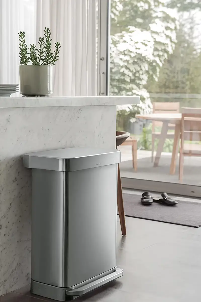 cestino dei rifiuti 45 L Grigio miniatura 5