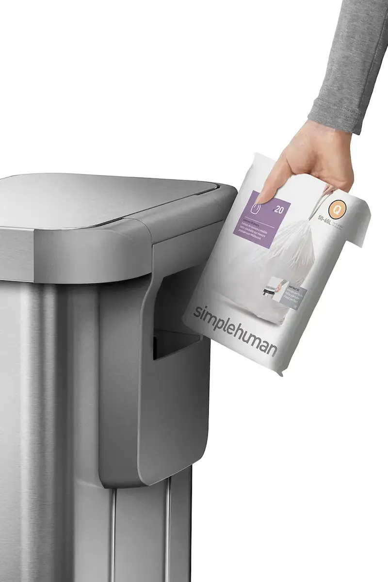 cestino dei rifiuti Rectangular 55 L colore grigio miniatura 5