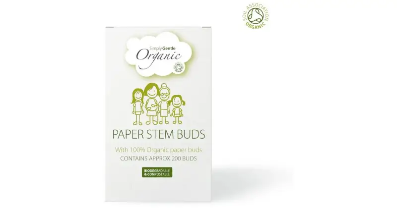 Organic Paper Stem Buds bastoncini cotonati 200 pezzi
