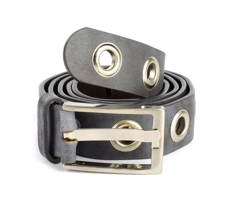 Cintura con borchie in pelle SIMPLYUP 1019 Grigia