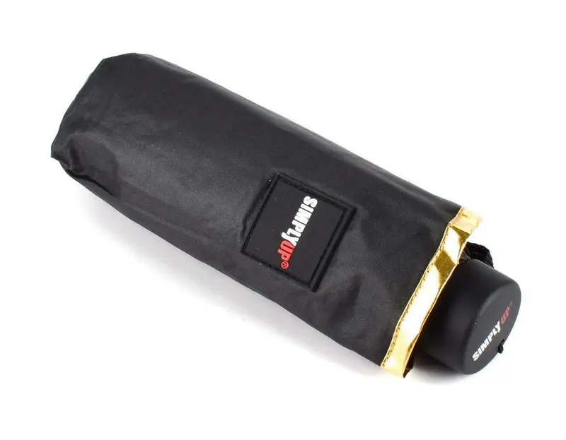 Ombrello mini manuale SimplyUp 5030 Nero/Oro