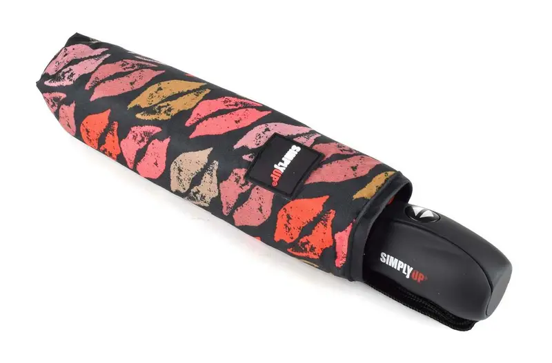 Ombrello pieghevole automatico SimplyUp 5041 Kisses Marrone