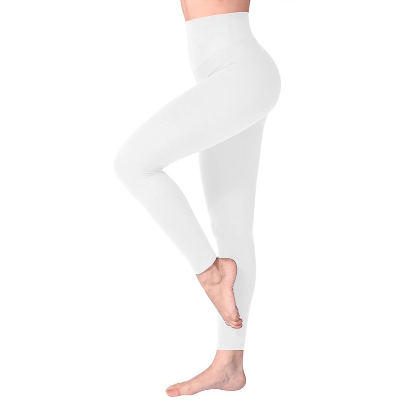 SINOPHANT Leggins Vita Alta Donna Bianco