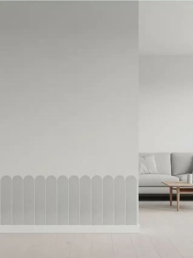 Adesivi da parete a forma di pannelli - set da 5 pezzi - grigio chiaro