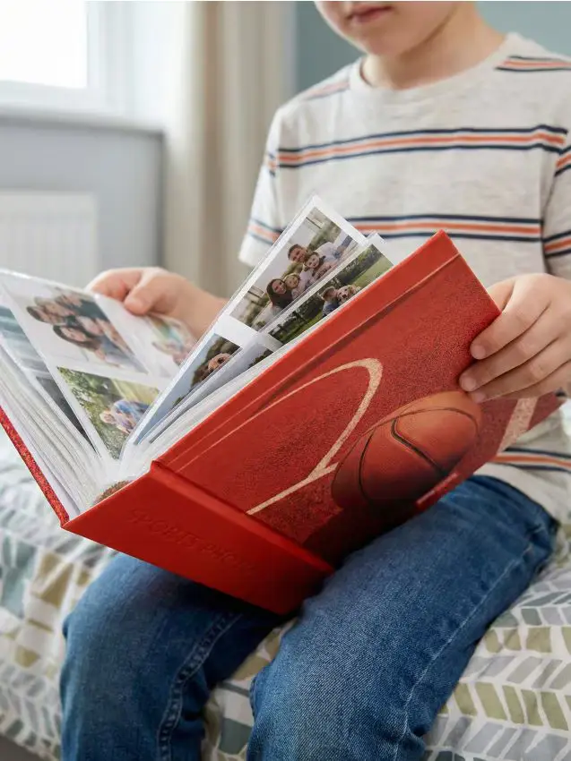 Album fotografico con motivo basket - mandarino