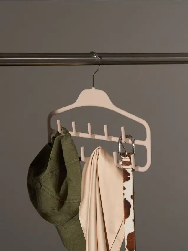 Appendiabiti per gioielli e cinture - beige