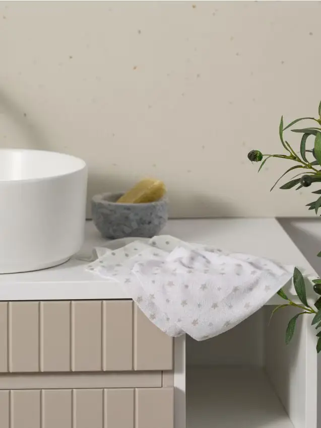 Asciugamani per il viso 10 pack - grigio chiaro