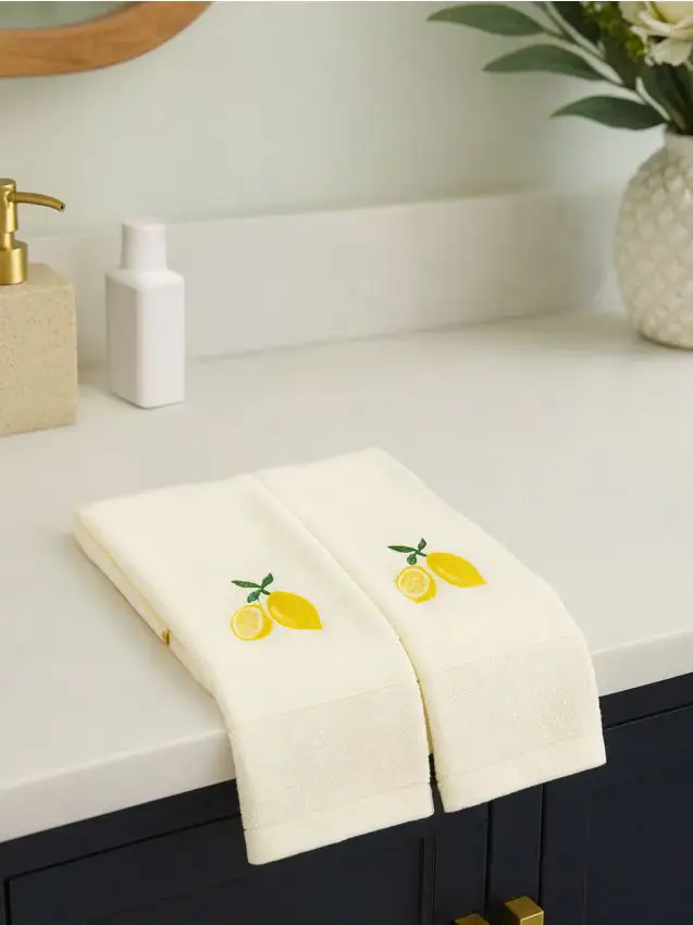 Asciugamano in cotone 30x50 - bianco