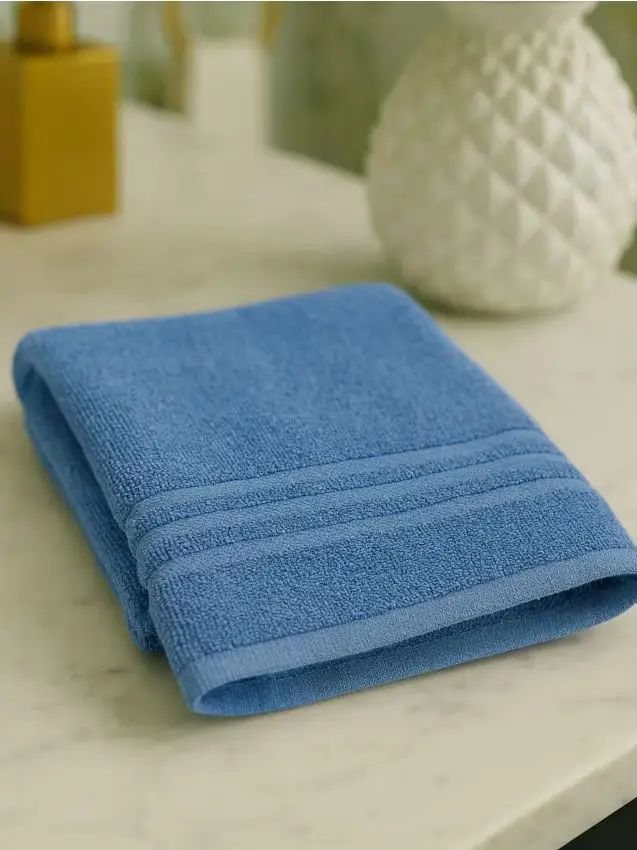 Asciugamano in cotone - steel blue