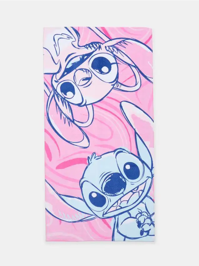 Asciugamano Lilo & Stitch - rosa pastello